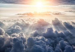 Above the clouds living room wallpaper - 10109