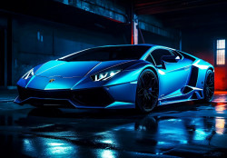 Blue Lamborghinis Wall Mural - 14647