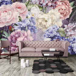 bouquet of flowers wall decor - 13515