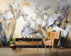 Irises Flowers Wall Mural - 14734