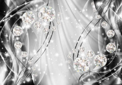 Art wall paper with contrasting colors - 10406