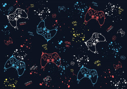 Attractive game pads Wall Mural - 14794