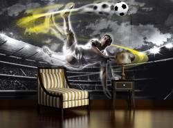 Large football stadium, wallpapers for children - 2000