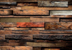 3D wooden beams effect wallpaper - 11916