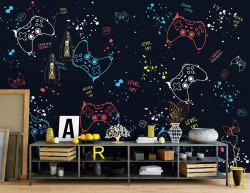 Attractive game pads Wall Mural - 14794