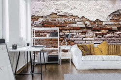 Cracked brick wall wallpaper - 10182