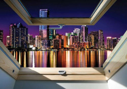 Window wall mural - 10418