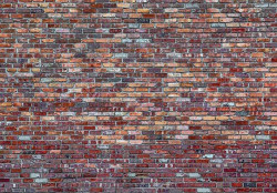 Brick wall wallpaper in soft colors - 11975