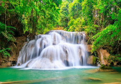 Landscape waterfall greenery nature view wallpaper - 14139
