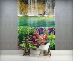 Underwater life and colored fish wall mural - 3226A