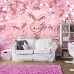 Bunnies wall mural - 14346
