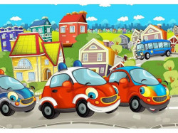 Cars, wall decal for kids - 12536