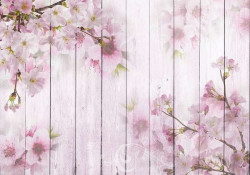 Pink color predominant blossom wall decal - 11468