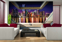 Window wall mural - 10418