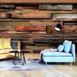 3D wooden beams effect wallpaper - 11916