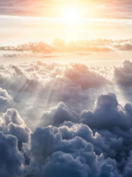 Clouds and the sun photowall - 10109A