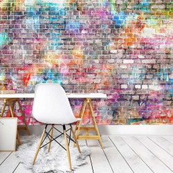 Colorful brick wall imitation wall decor - 13041