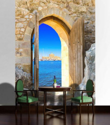 Door to the beach wall mural - 2131A