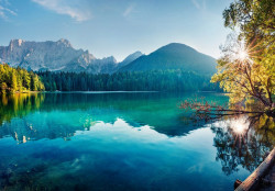 Landscape Mountains Lake Nature View wall mural - 14191