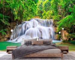 Landscape waterfall greenery nature view wallpaper - 14139