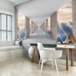 Wall mural Hallway above the skies, clouds and earth - 13659