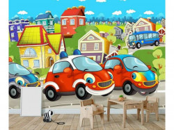 Cars, wall decal for kids - 12536