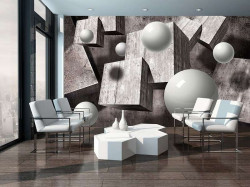 Futuristic black and white image - 10235