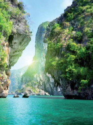 Tropical islands boat trip wallpaper - 137A
