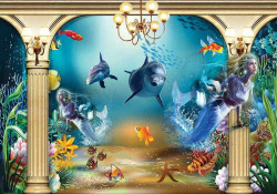 Under the sea life, kids room wallpaper - 13285