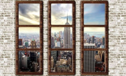 Window wall mural of New York - 2832