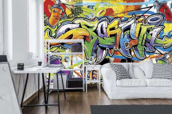 Graffiti style wallpaper - 1400