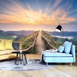 Path over the hills calm wall mural - 12661