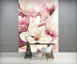 Tender floral photowall pink accents - 3505A