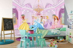 The princess in the ballroom, girl's room wall mural - 13237