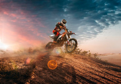 Cross Motorbike wall mural - 13893