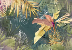 Exotic leaves wall mural - 13790
