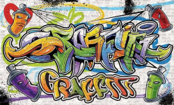 Graffiti indoor wall decoration - 1399