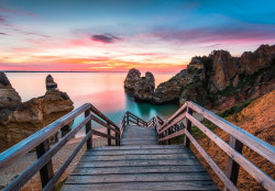 Landscape Sea Pier to the Beach wall mural - 14192