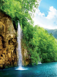 Tropical waterfall wall mural - 10201A
