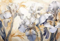 Irises Flowers Wall Mural - 14734