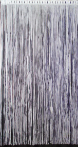 Panou perdea franj pentru usa, model 821522, ALB, 150 x 240 cm