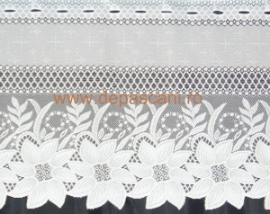 Perdea, model 51203, alb, H 0.50
