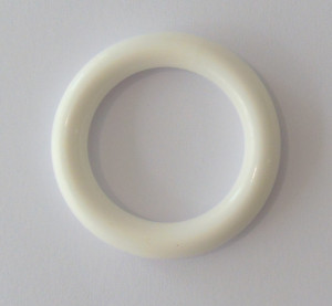 Inel plastic alb 38mm