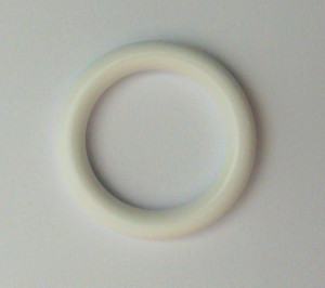 Inel plastic alb 5 mm