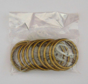 Set inele metal aur antic cu carlige (10buc/set)
