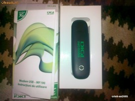 Modem 3G Decodat Zte MF190 Compatibil Orange Cosmote Vodafone Digi Zapp