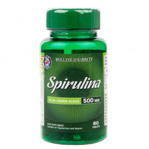 Spirulina 500 mg, 60 de tablete