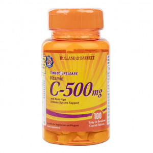 Vitamina C 500 mg cu eliberare prelungită, 100 de tablete