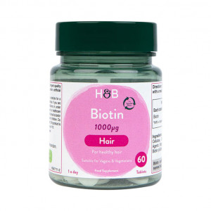 Biotina (Vitamina B7) 1000 ug 60 tablete