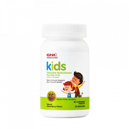 Multivitamine pentru copii 2-12 ani Kids Milestones 60 tablete, GNC